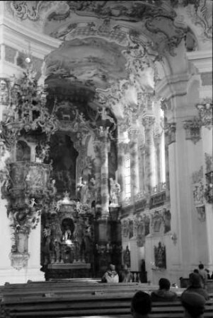 Wies: Wieskirche [Wallfahrtskirche zum Gegeißelten Heiland auf der Wies], innen