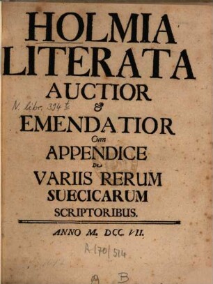 Holmia literata