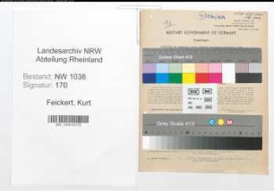 Entnazifizierung Kurt Feickert , geb. 17.11.1903 (Beamter)