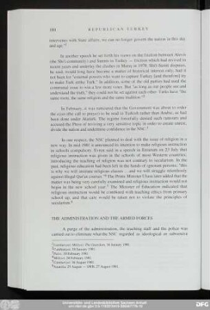 The Administration And The Armed Forces