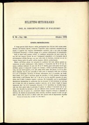 N. 10 - Vol. VIII. Ottobre 1872