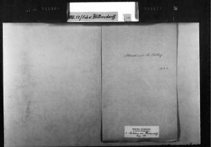 Korrespondenz des Freiherrn von Blittersdorf mit dem badischen Staatsrat Isaak Jolly