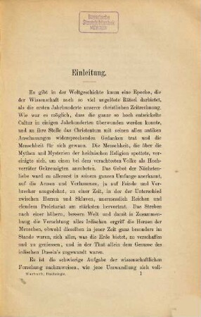 Die Psychologie des Firmianus Lactantius : Ein Beitrag zur Geschichte der Psychologie