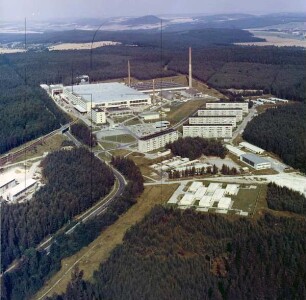 VEB Henneberg Porzellan in Ilmenau-Unterpörlitz : Blickrichtung Nordosten