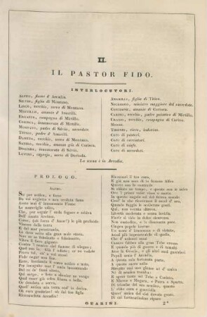 II. Il Pastor Fido