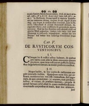 Cap. V. De Rusticorum Conventionibus.