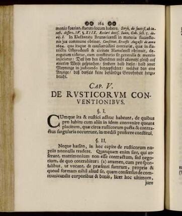 Cap. V. De Rusticorum Conventionibus.