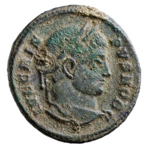 Münze, Follis, Aes 3, 321 - 324 n. Chr.