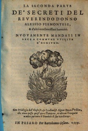 ... Parte De' Secreti Del Reverendo Donno Alessio Piemontese, 2