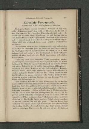 Koloniale Propaganda.