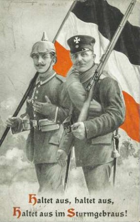 Haltet aus, haltet aus, Haltet aus im Sturmgebraus!