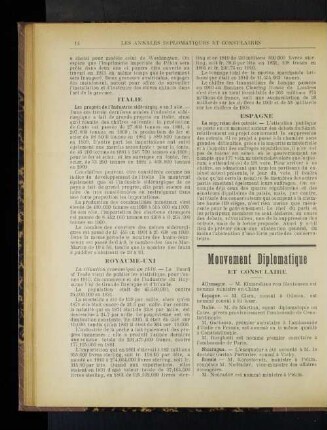 Mouvement Diplomatique
