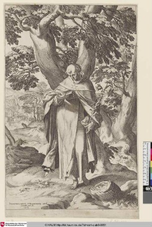 [Hl. Dominikus lesend; St Dominic reading; St. Dominique lisant]