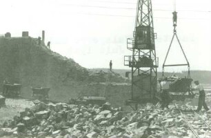 Talsperre Muldenberg bei Grünbach im Vogtland, Deutschland, 1946