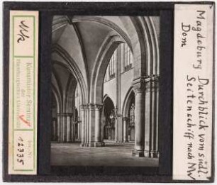 Magdeburg: Dom, Blick vom südlichen Seitenschiff nach Nordwesten