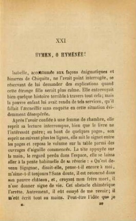 XXI. Hymen, ò hyménée!
