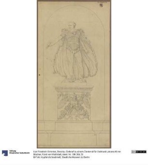 Breslau. Entwurf zu einem Denkmal für Gebhard Leberecht von Blücher, Fürst von Wahlstatt