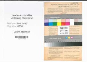 Entnazifizierung Heinrich Loehr , geb. 26.07.1921 (Polizeibeamter)