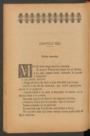 Capítulo XXX - Dicha lograda.
