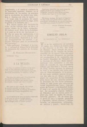 Emilio Zola : (A propósito de "La debácle")