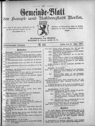 1907,17: No. 17, 28. April 1907