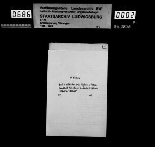 Namensänderungen von Ortschaften, Höfen und Markungen, OA Neresheim