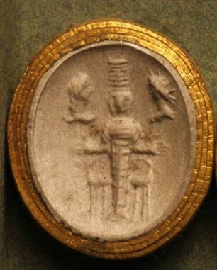 Diana von Ephesus oder Ephesische Diana mit Hirsch und Hirschkuh (Daktyliothek, Erstes Mythologisches Tausend)
