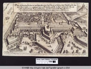Wahre abbildung dern Fortification und Außwercken an der Churf. Haupt und Residentz Statt Heydelberg