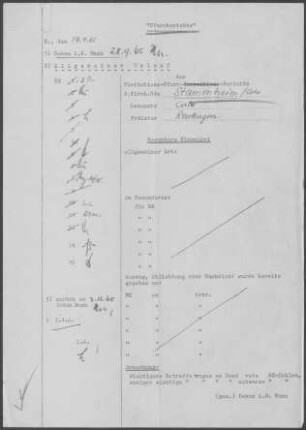 Stammheim (Calw): Visitationsbericht mit Pfarrbericht 1965