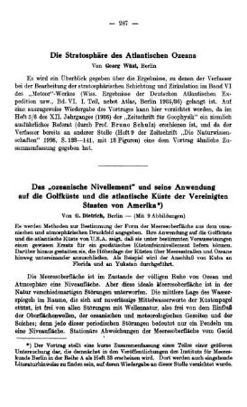 Die Stratosphäre des Atlantischen Ozeans