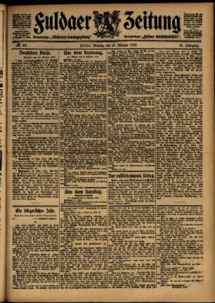 Ausgabe vom Montag, den 27. Februar 1905.