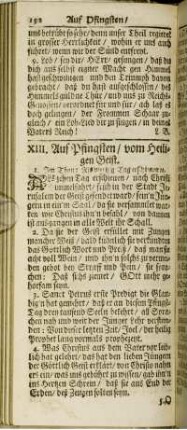XIII. Auf Pfingsten / vom Heiligen Geist.