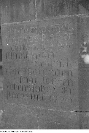 Gedenkstein für Heinrich von Morungen