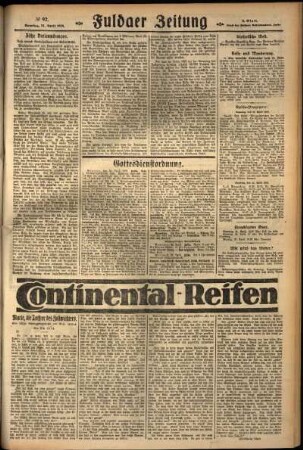 Zweite Ausgabe vom Freitag, den 20. April 1928.