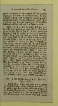 VII. Großbrittannien und Irland