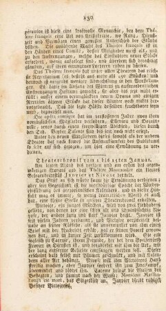 Theatergeschichte vom 1 bis 15ten Januar