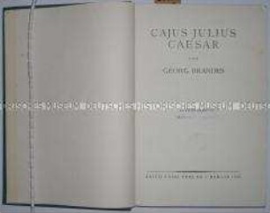 Caesar-Biografie von Georg Brandes (Band 2)