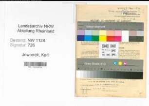 Entnazifizierung Karl Jeworrek , geb. 24.11.1911 (Polizist)