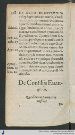 De Consiliis Evangelicis