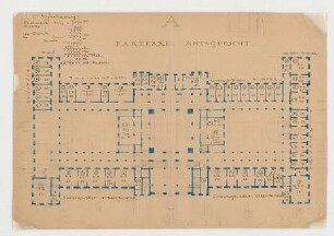 Thiersch, Friedrich von; München; Justizpalast - Grundriss EG
