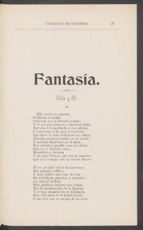 Fantasía. : Ella y El.