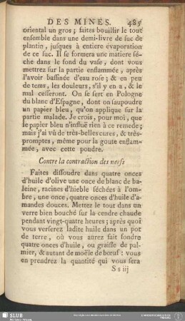 Contre la contraction des nerfs