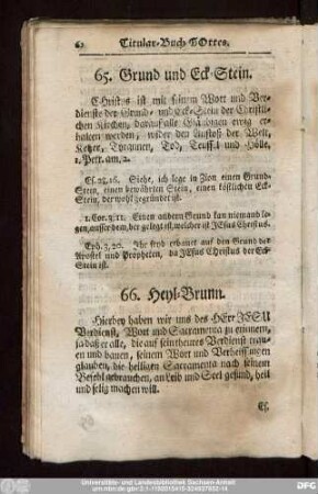 65. Grund und Eck-Stein.