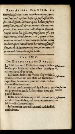 Cap. XXIV. De Effascinatione Diaboli