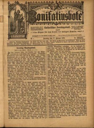 Erste Ausgabe vom Sonntag, den 27. Februar 1898.