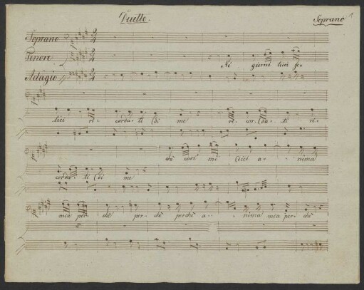 Partiturauszug I (Sopran/Tenor/Basso)