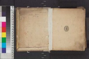 Zeitgenössische Notiz / Notiz von Bibliothekar Kräuter