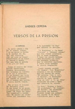 Versos de la prisión