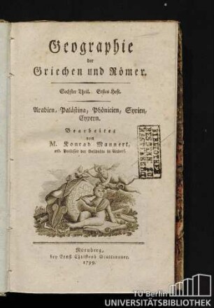 Sechster Theil. Erstes Heft.: Arabien, Palästina, Phönicien, Syrien, Cypern