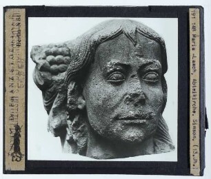 Laacher Samsonmeister, Figur des Samson (Plastik aus Kalkstein) (Benediktinerabtei Maria Laach) : Kopf Samsons